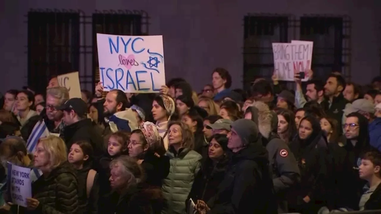 'Unite for Israel' rally on Upper West Side calls of release of hostages