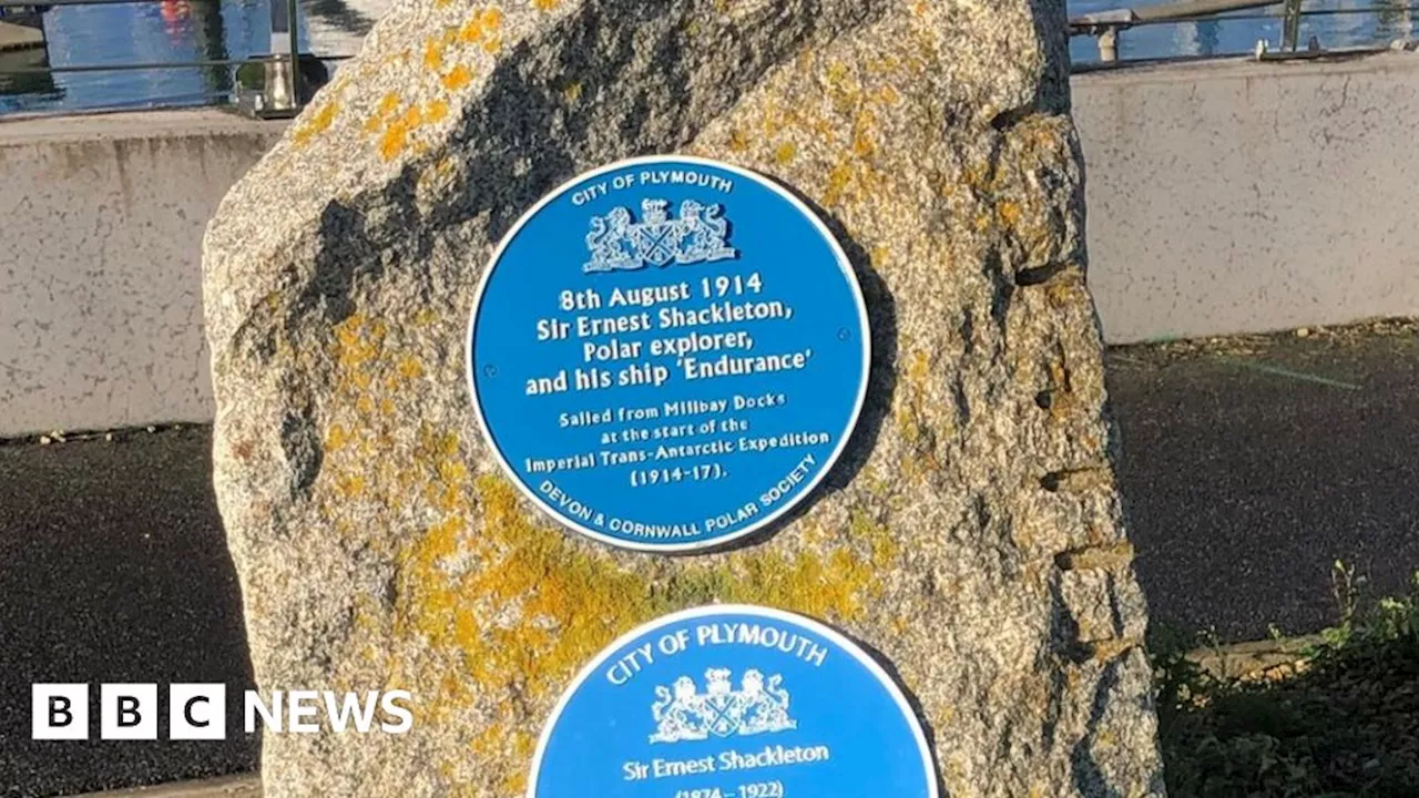 Shackleton plaques go missing from Plymouth dockside