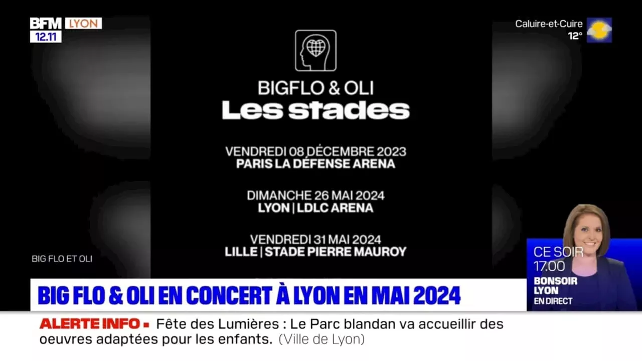 Rhône Big Flo et Oli en concert à la LDLC Arena de Décines en 2024