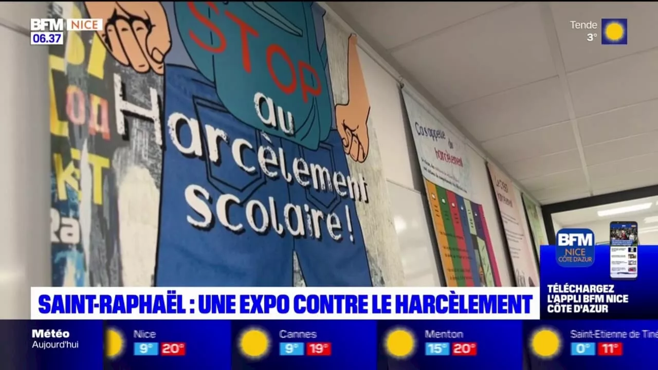 Saint-Raphaël: une exposition pour sensibiliser au harcèlement scolaire