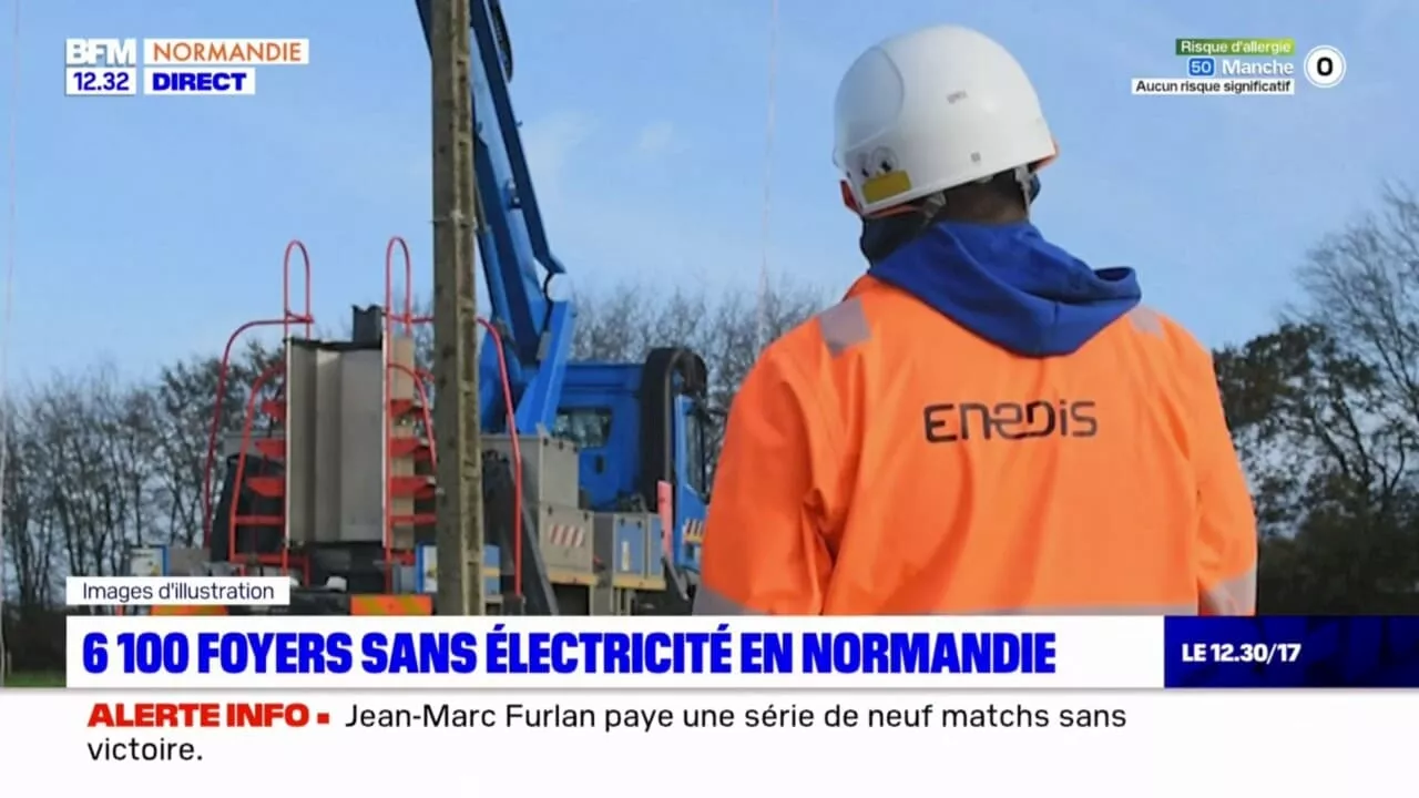 Tempête Ciaran: 6.100 foyers normands sont encore privés d'électricité