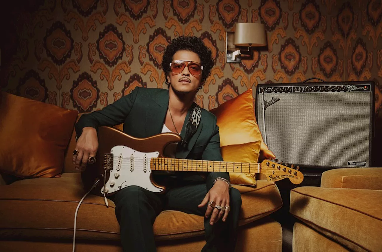 Bruno Mars & Fender Team for Signature Guitar: Where to Buy