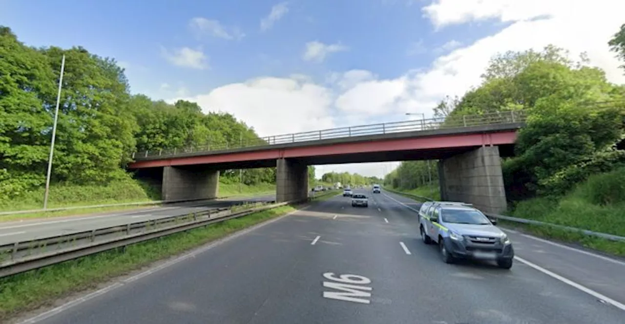 Man dies after falling from M6 motorway bridge near Leyland