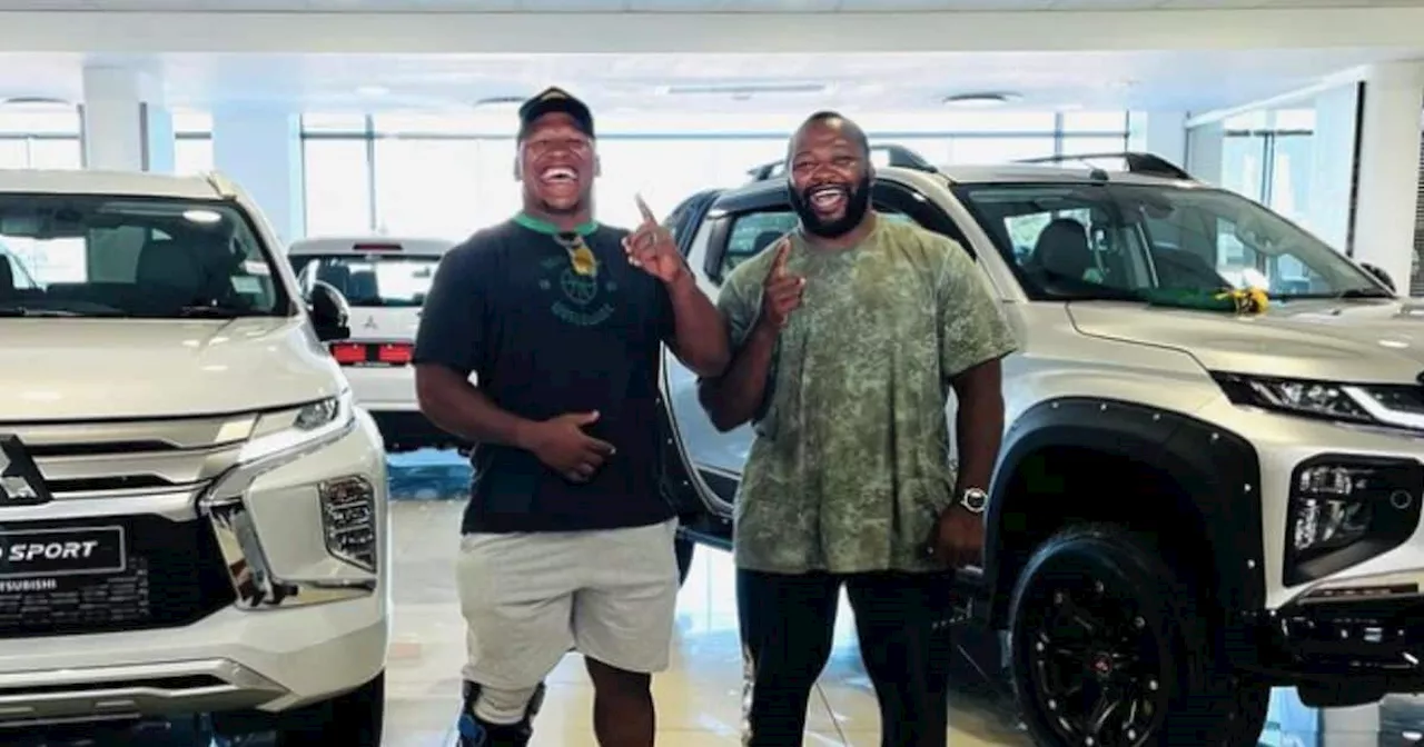 Springboks Players Bongi Mbonambi and Ox Nche Show Off Their New Pricey Cars