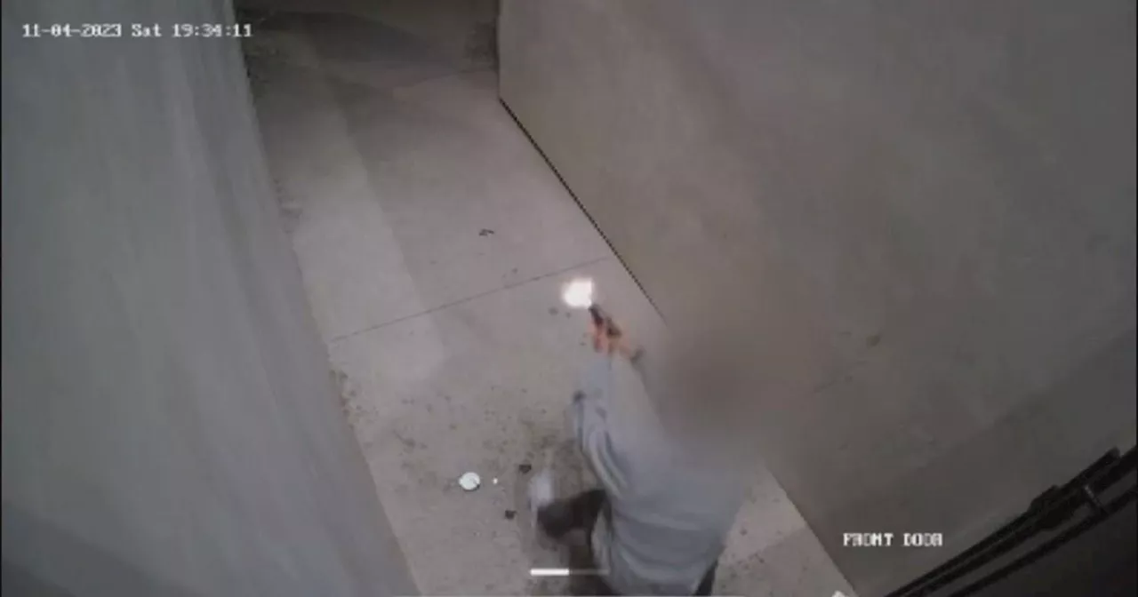 Homeowner gets into an intense shootout with armed intruders