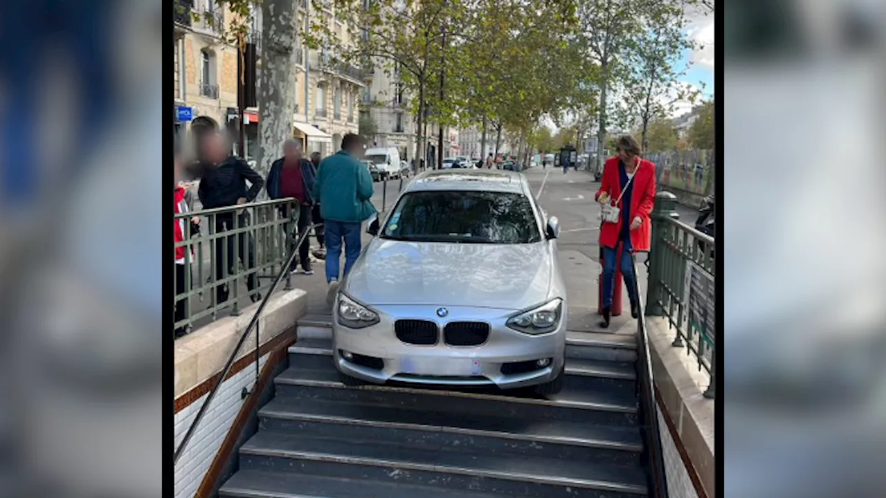 Neuilly-sur-Seine : une voiture s'engouffre par erreur dans une station de métro