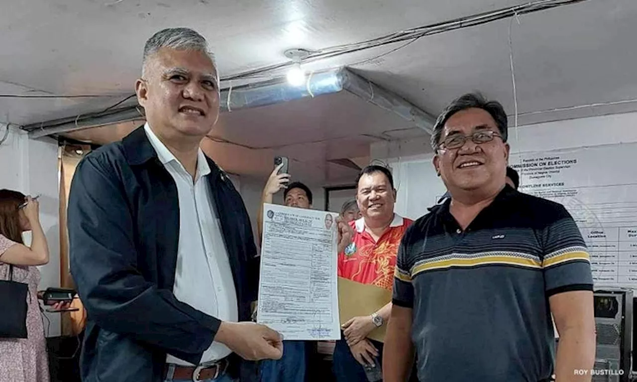 Degamo ally first bet to file COC to replace Teves in Negros Oriental special polls