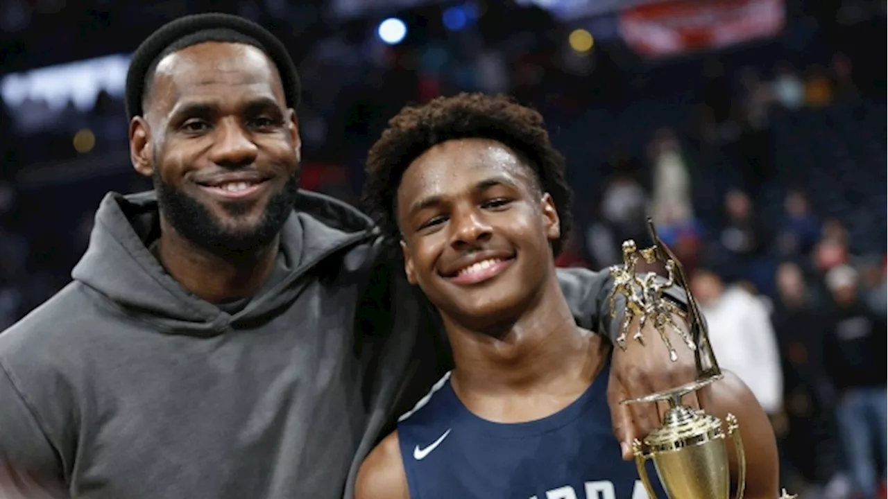 Bronny James in attendance for USC opener in Las Vegas, and LeBron James hopes for a comeback