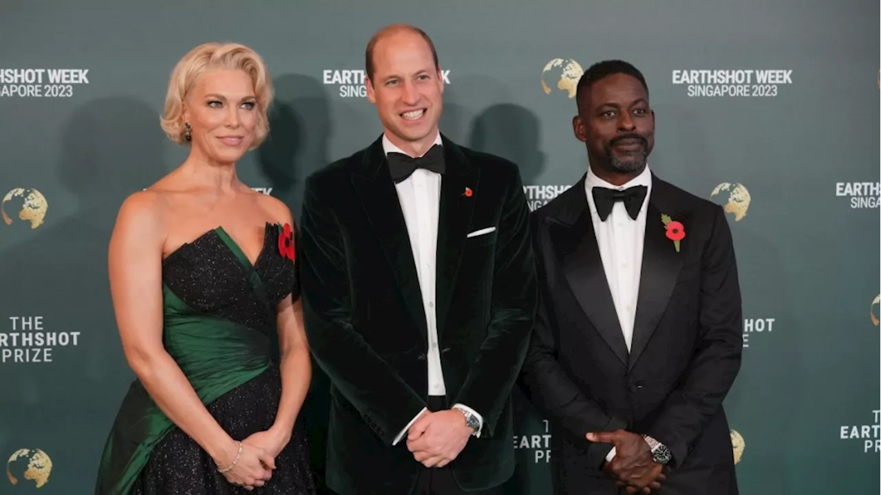 Celebrities join Prince William on the Singapore green carpet for his Earthshot Prize awards