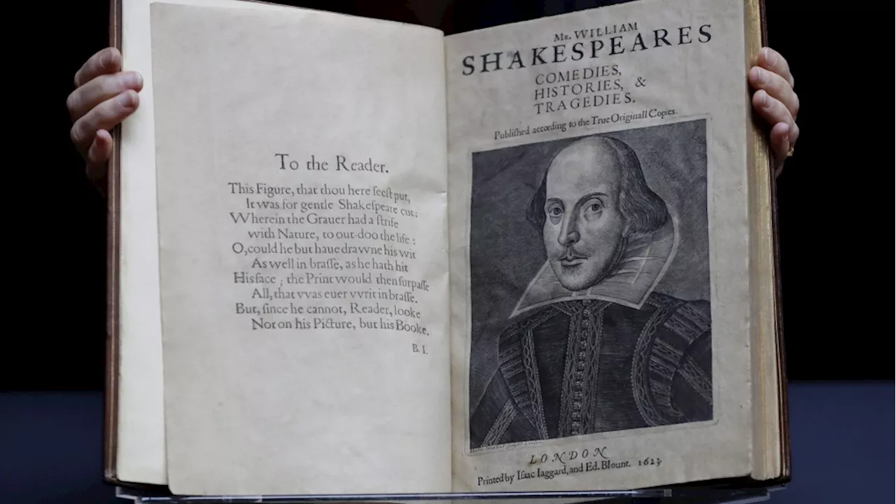 Shakespeare's portrait sent to edge of space to mark 400 years of 'First Folio'