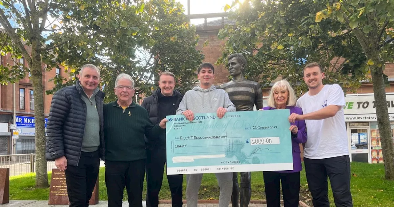 Friends of diehard Rangers fan hand over £6000 cheque to Billy McNeill charity