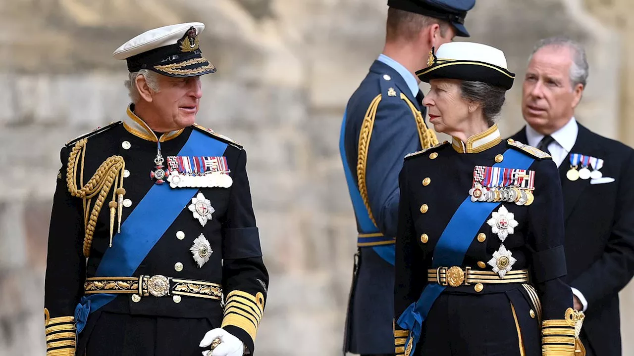 Charles gives Princess Anne prestigious role as his bodyguard and 'Gold-Stick-in-Waiting' for the...