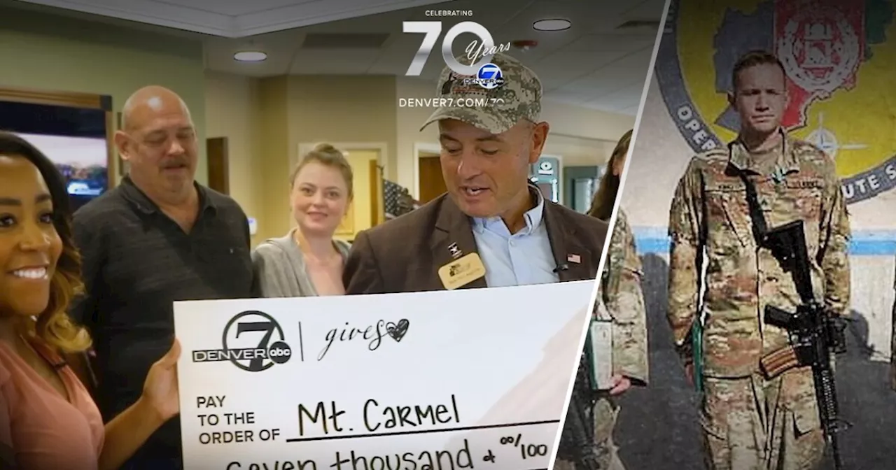 Denver7 Gives donates $7K to Mt. Carmel, which serves veterans in Colorado