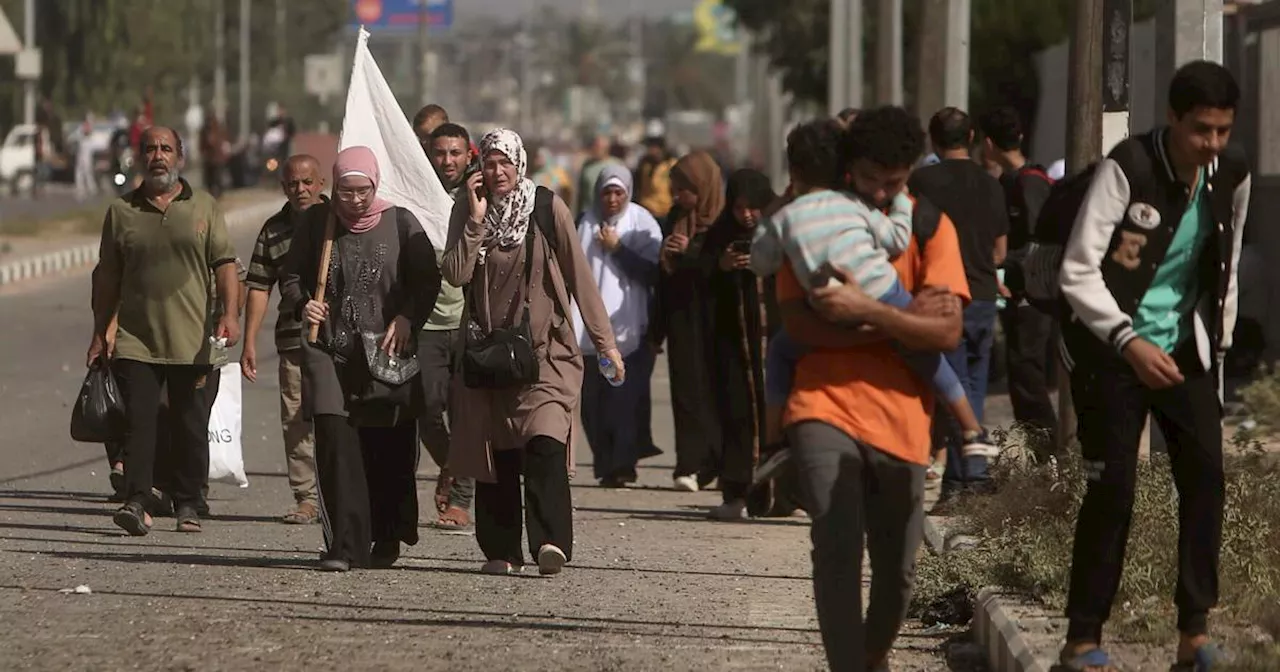 Palestinians flee Gaza Strip as Israeli tanks advance