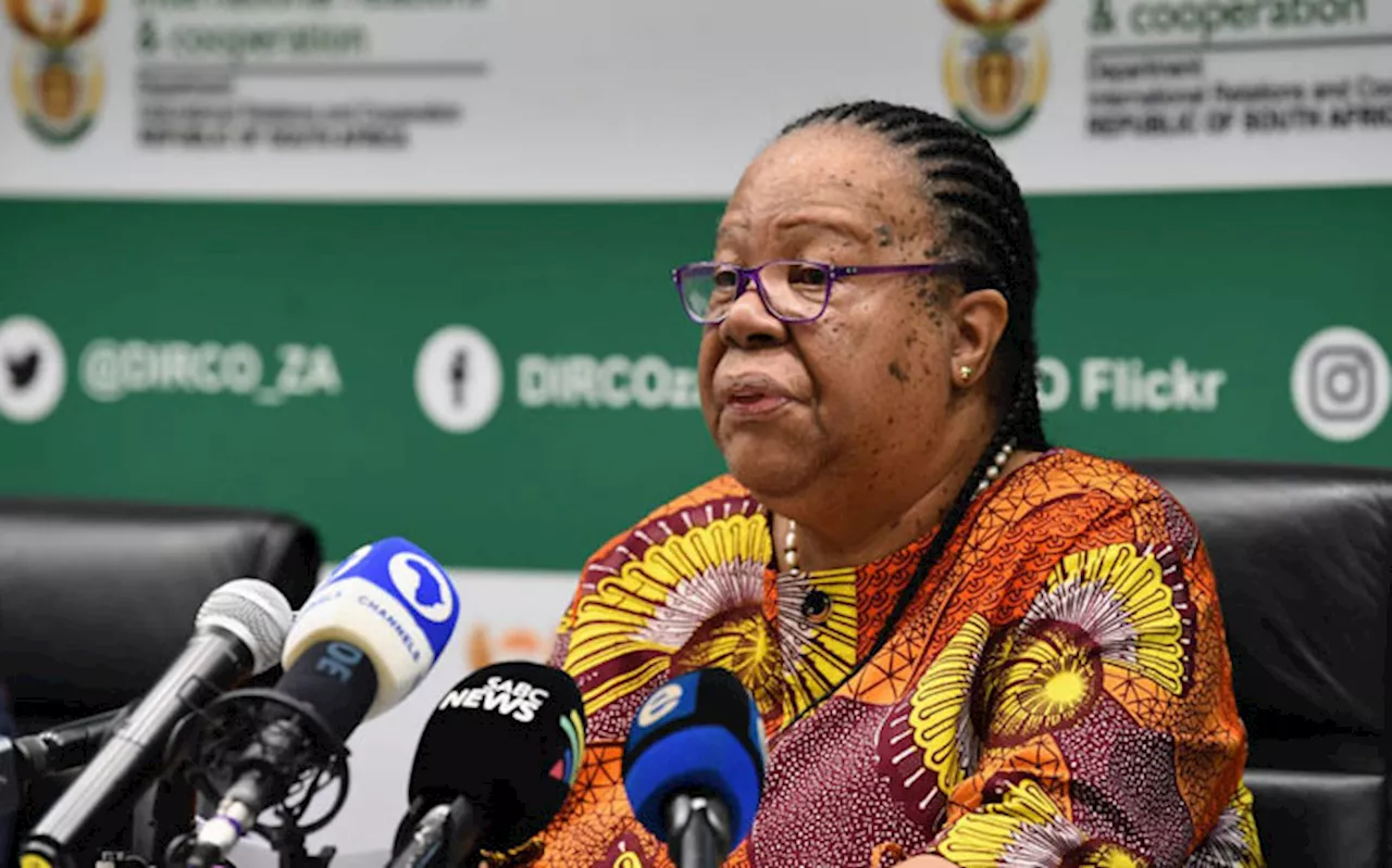 Pandor set to deliver statement in Parliament on Israel-Gaza conflict