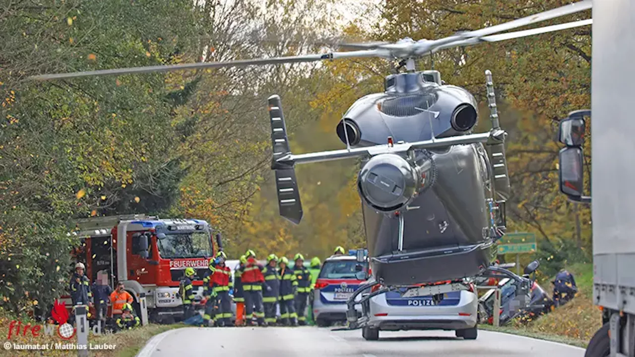 Oö: Drei Pkw in Auffahrkollision in Wartberg an der Krems verwickelt