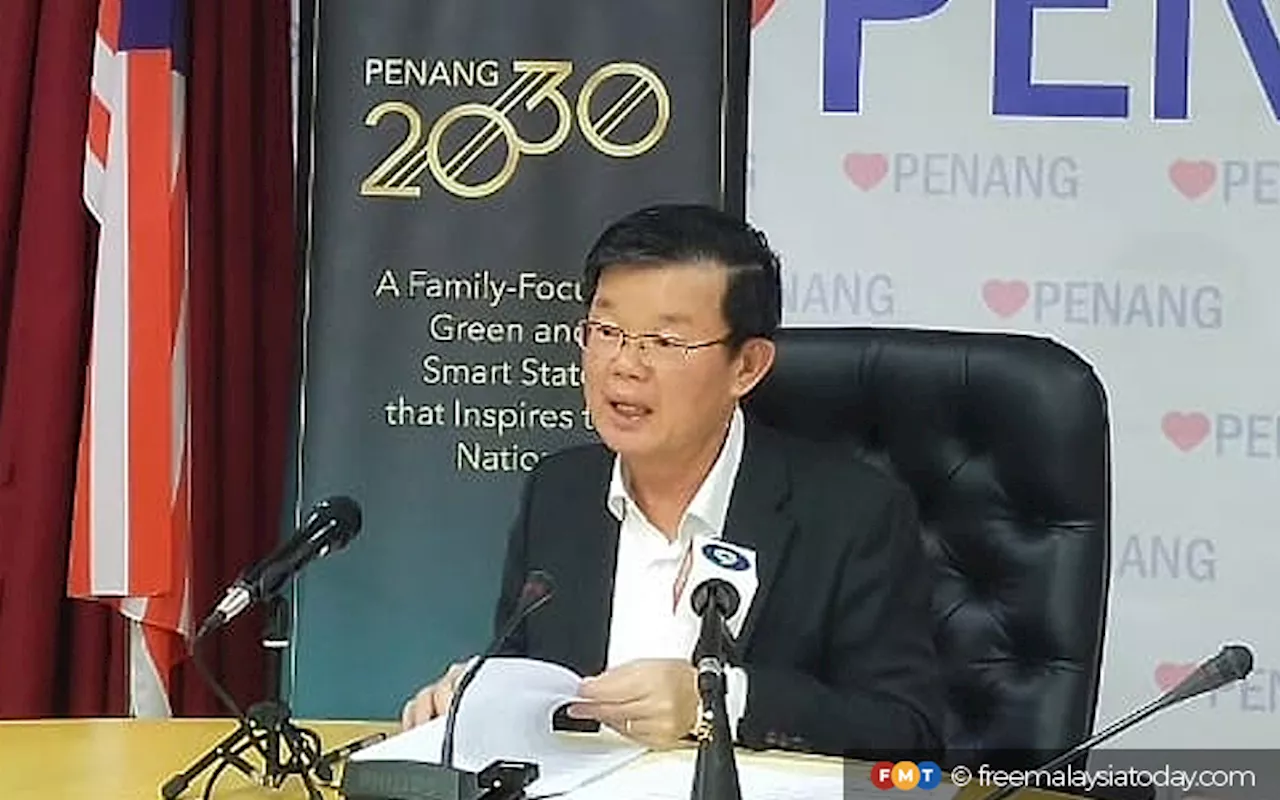 No equal funding for Penang opposition reps, says Chow