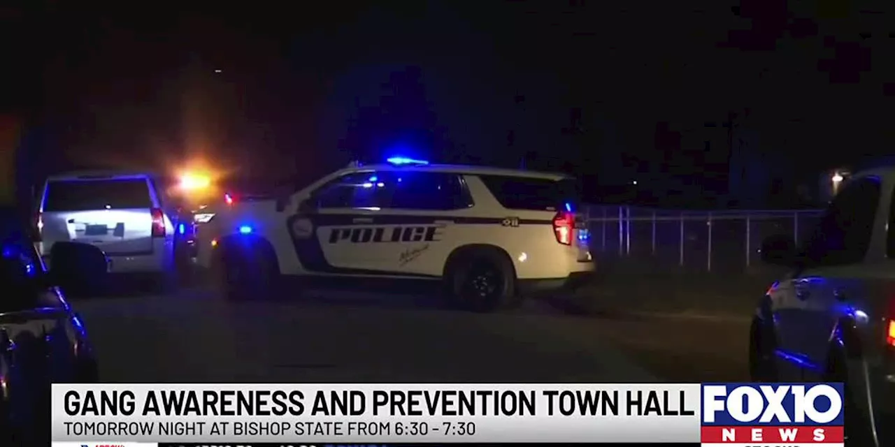 Mobile Police to hold gang awareness & prevention town hall meetings.