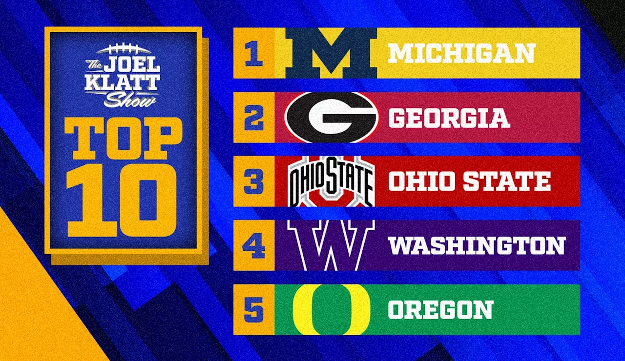 2023 college football top 10 rankings: Joel Klatt's top 10 teams after Week 10