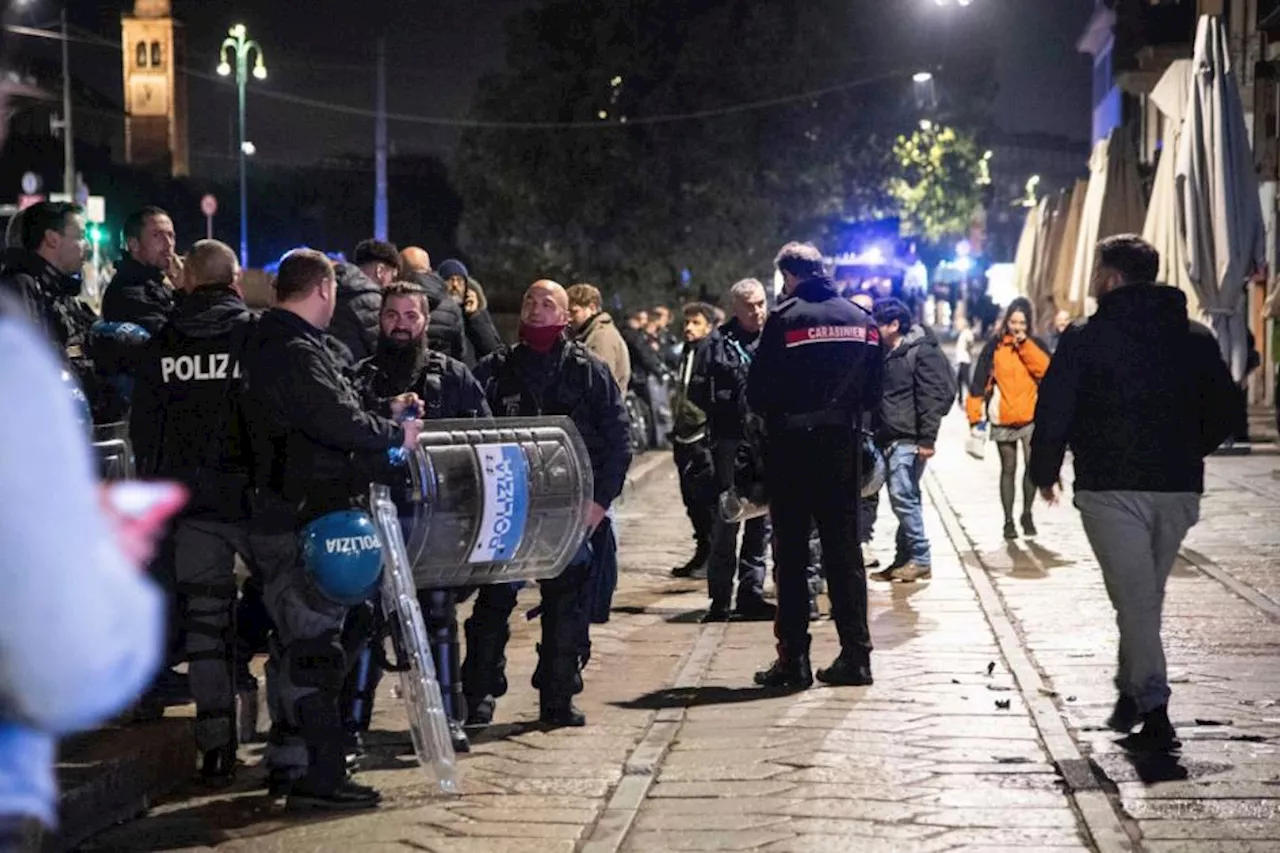 Fan and police officer stabbed in clashes before Champions League match in Milan