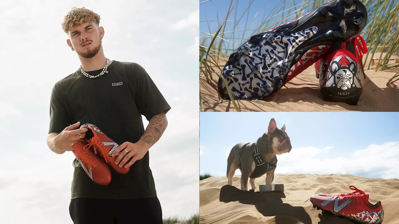 Harvey Elliott's new boots inspired by his dog! New Balance release Tekela v4 Low, Paisley Edition which feature image of Liverpool star's adorable canine companion