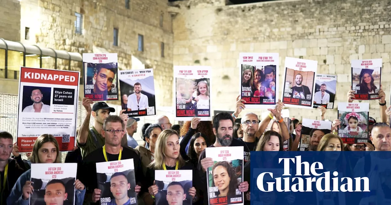 ‘We cannot forget’: families hold vigils for Israeli hostages held in Gaza