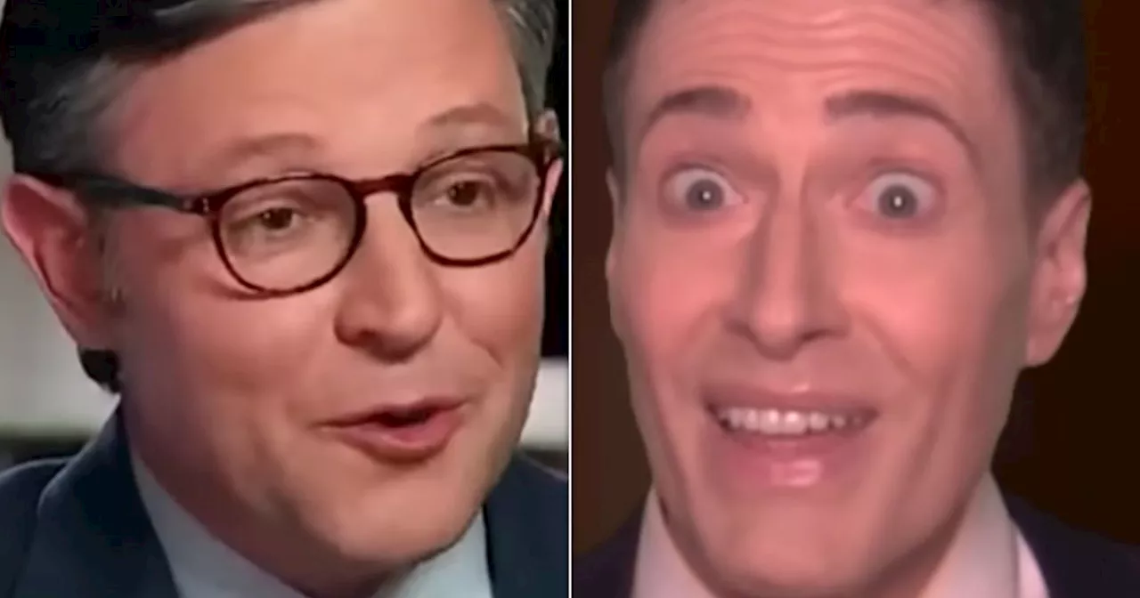 Randy Rainbow And Mike Johnson Share A Saucy Gay Moment In Fake Interview