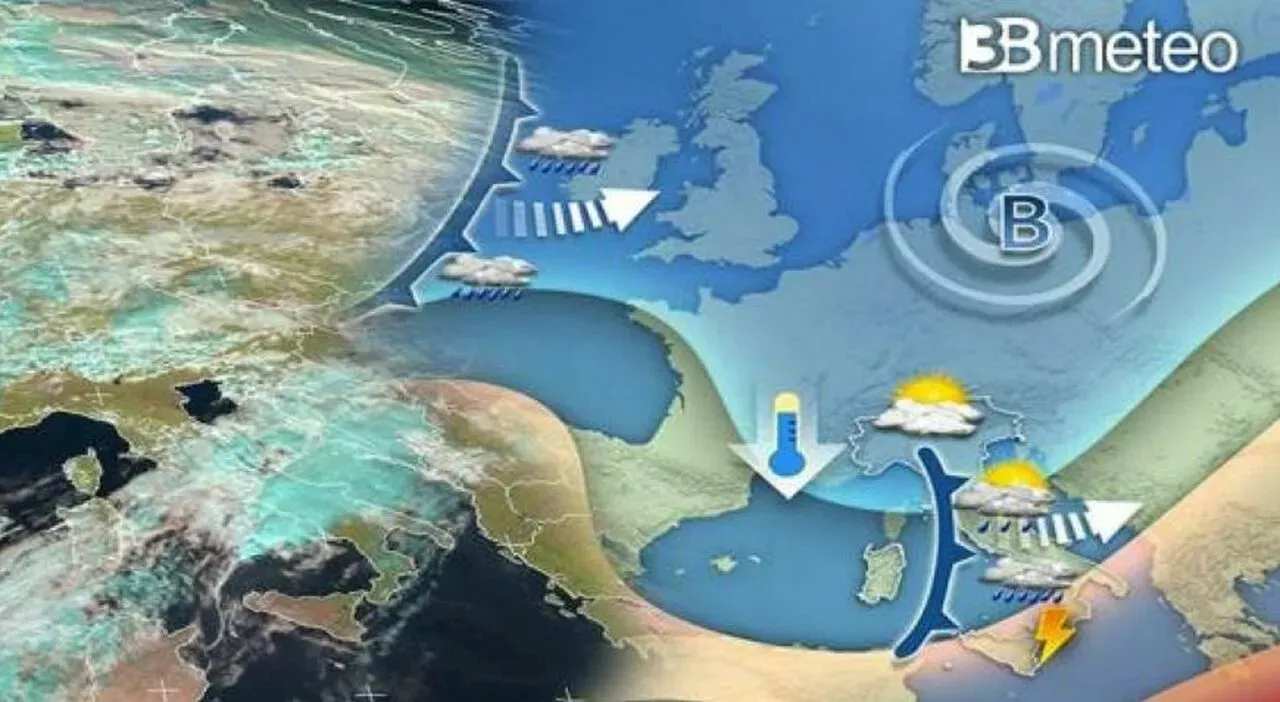 Meteo, Allerta Doppio Ciclone: Temporali E Venti Forti In Otto Regioni ...