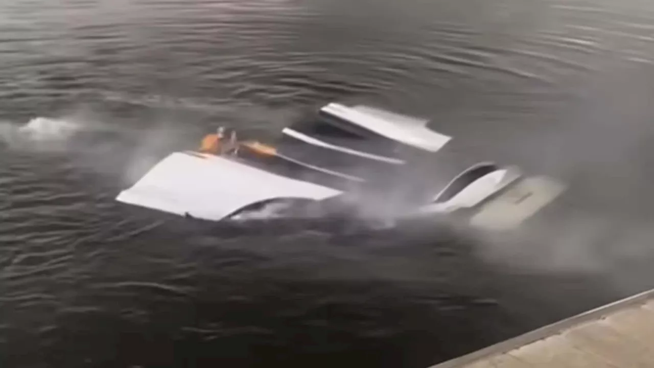 Tesla Model X Catches Fire After Becoming Fully Submerged In Water