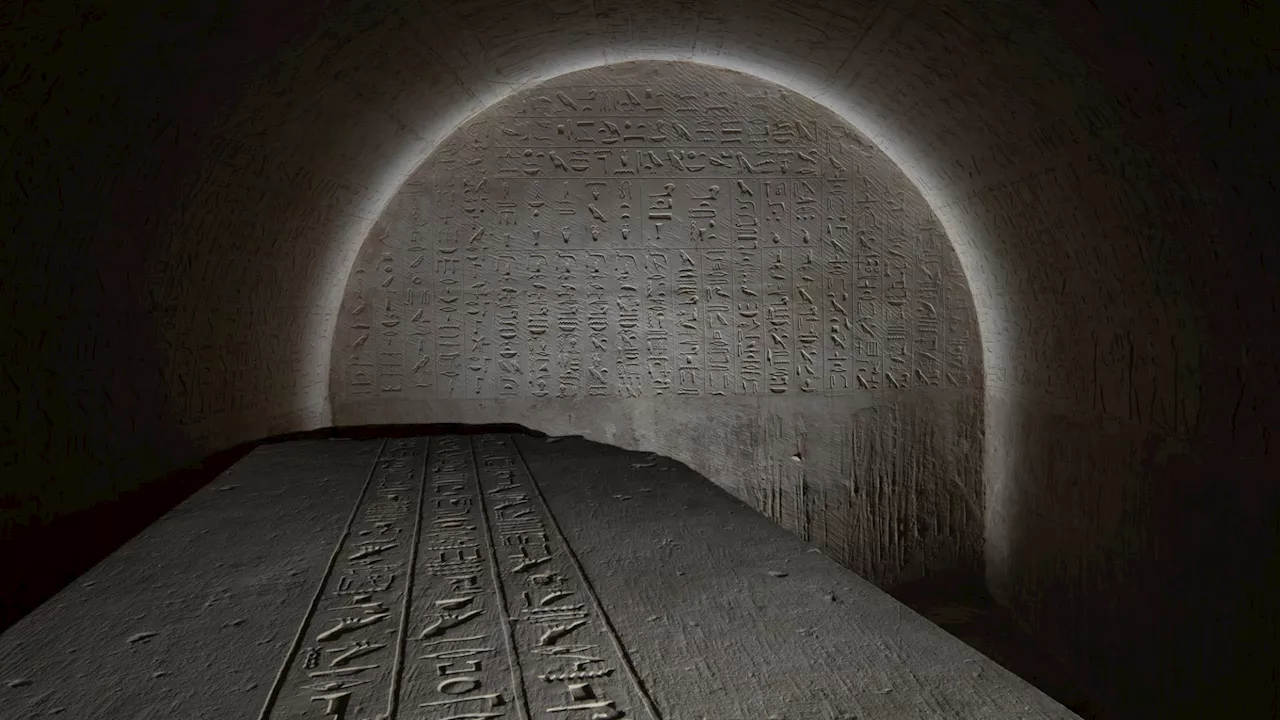 Snake bite spell protects this 6th century BC tomb in Egypt