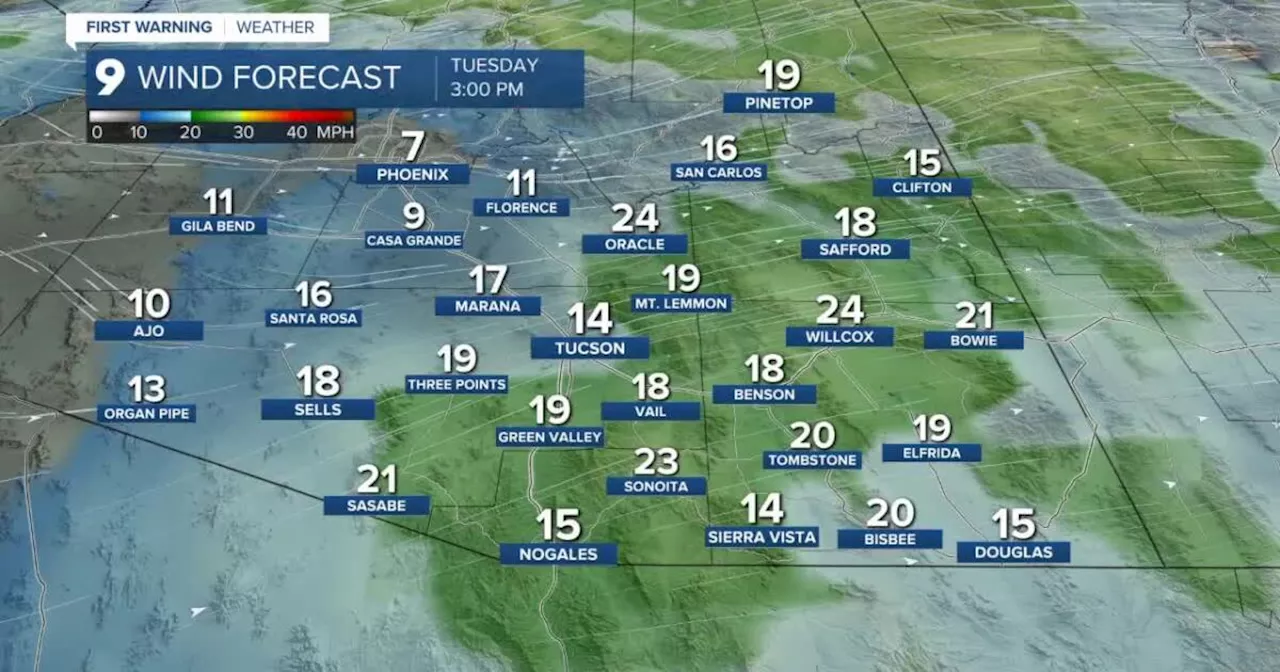 Gusty wind brings cooler air