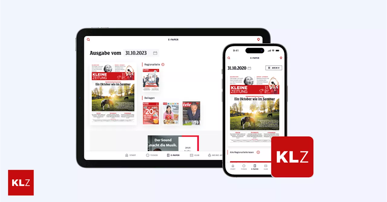 Alles in einer App:Das ist neu im Kleine Zeitung E-Paper