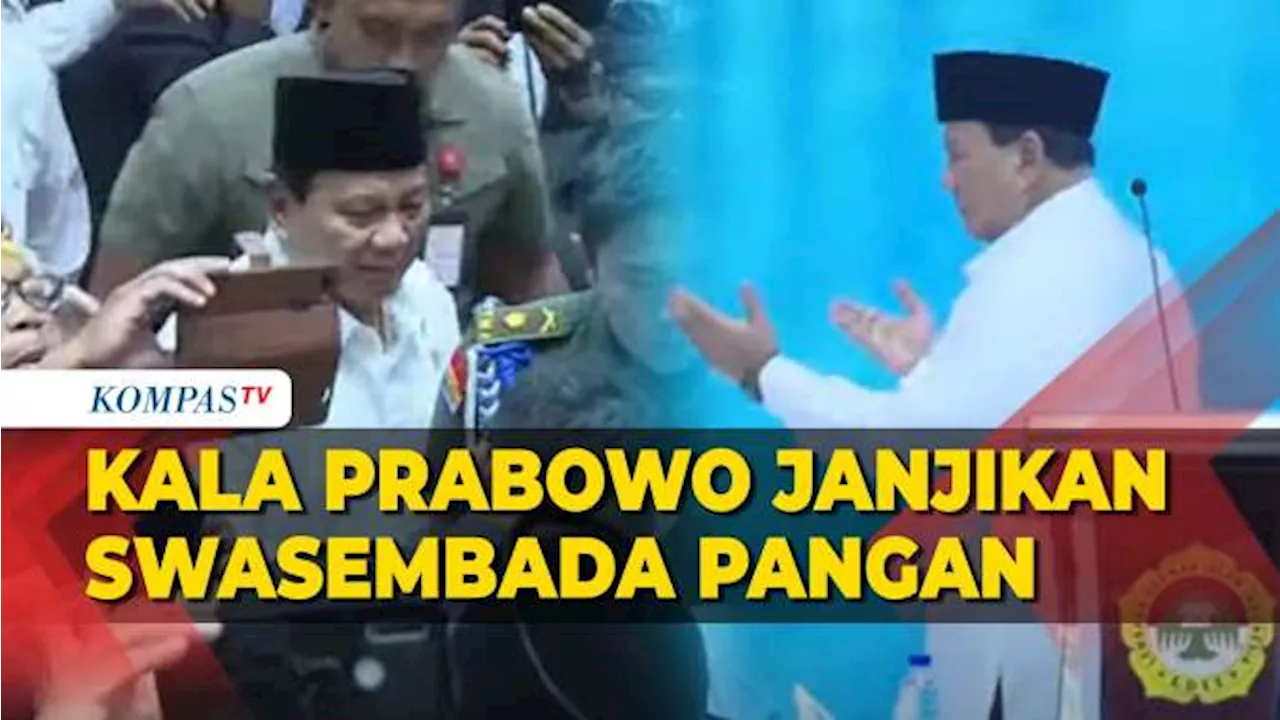 Jika Jadi Presiden, Prabowo Janji Indonesia Swasembada Pangan dalam 3 Tahun