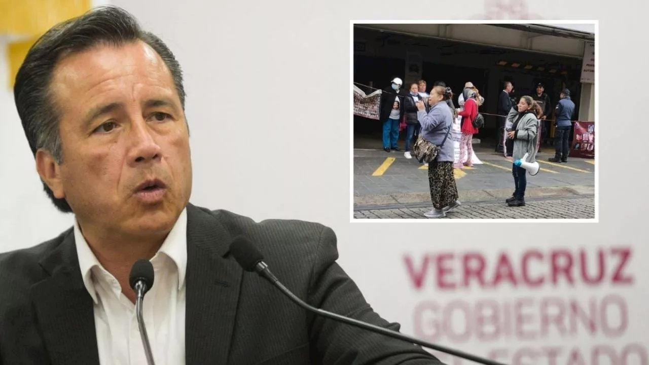 Vamos a dialogar: Gobernador de Veracruz por protesta de familiares de desaparecidos en Palacio de Gobierno