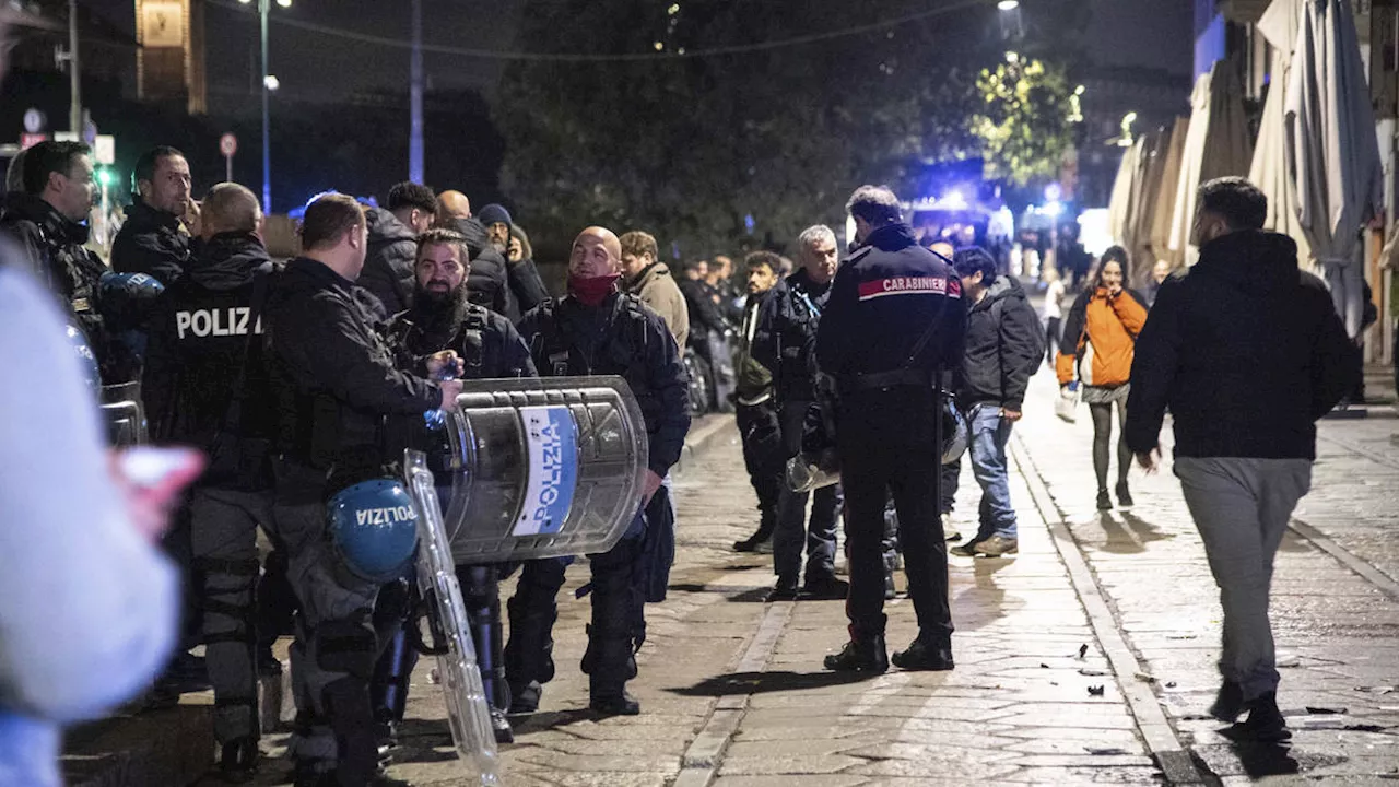 Fan and police officer stabbed in clashes before Champions League match in Milan