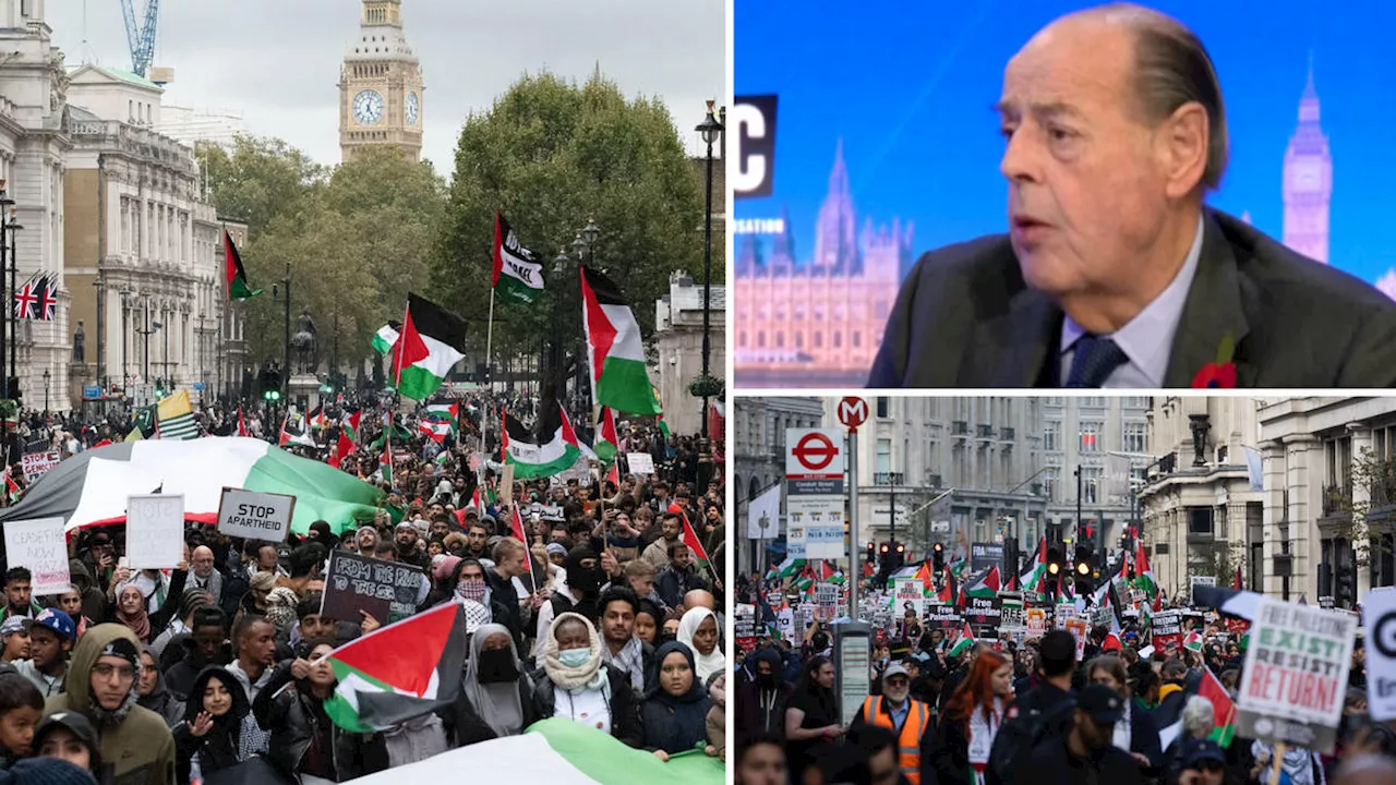 Pro-Palestinian march planned for Armistice Weekend 'must go ahead', Winston Churchill's grandson tells LBC