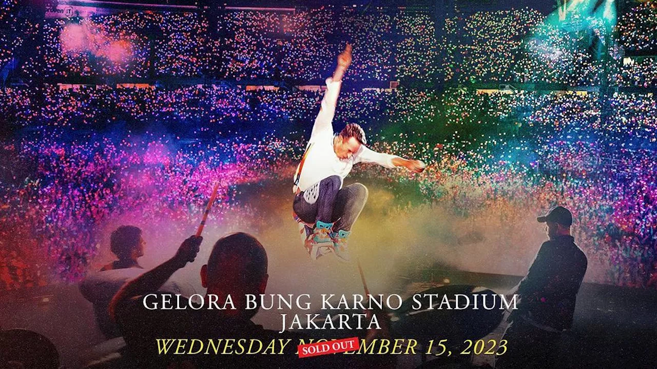 Gate Konser Coldplay Jakarta Buka Jam 17.30, Ingat Jangan Bawa Benda-Benda Ini Ya!