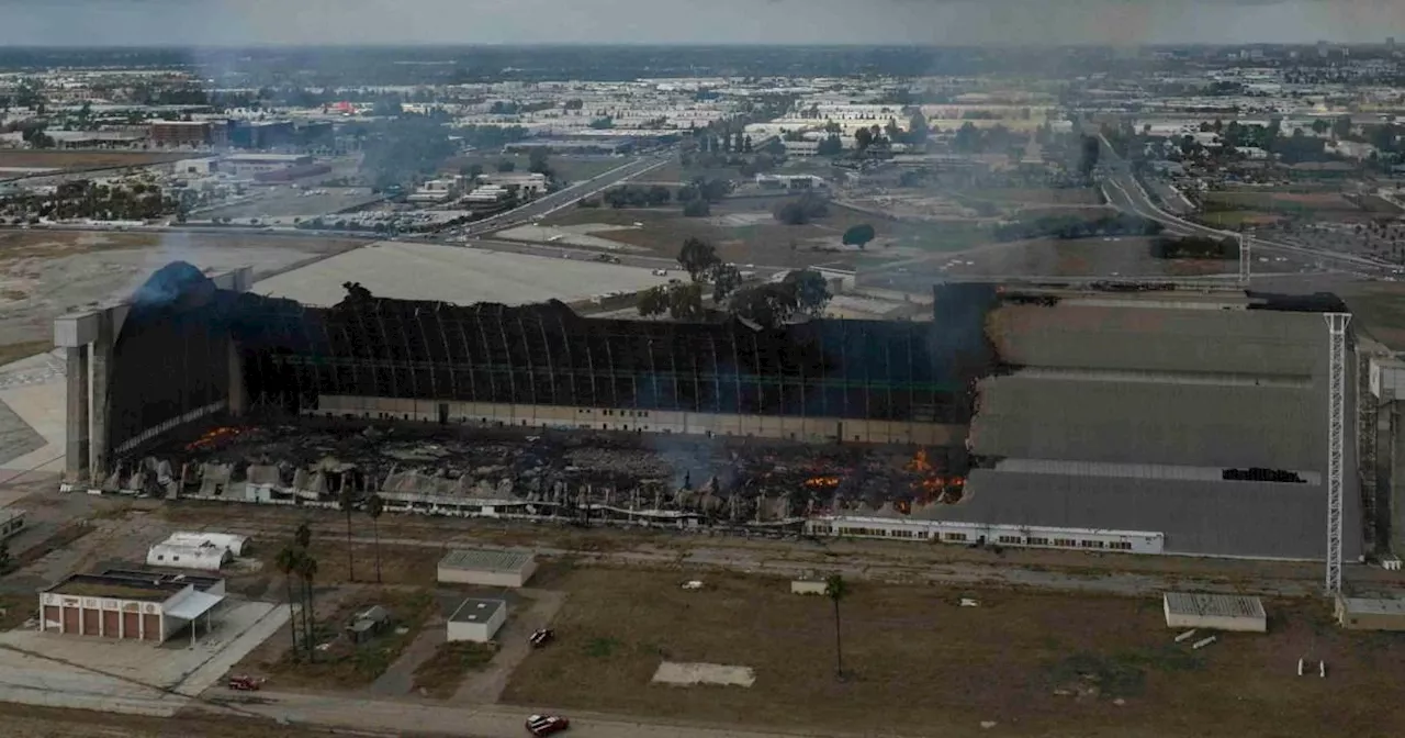 Huge fire wrecks historic blimp hangar where Star Trek and Pearl Harbor were filmed