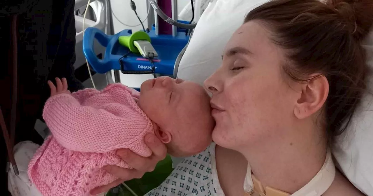 Mum gives birth in coma after brain disease gives her American accent