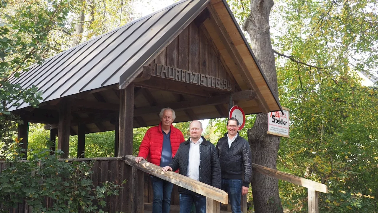 Katzelsdorfer Laurenzisteg wurde renoviert