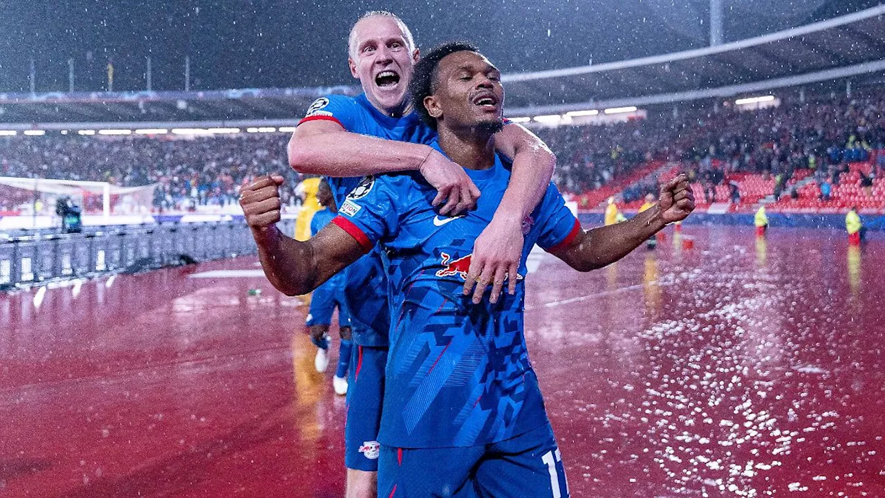 Im Regen von Belgrad: Leipzig stürmt trotz Eigentor ins CL-Achtelfinale