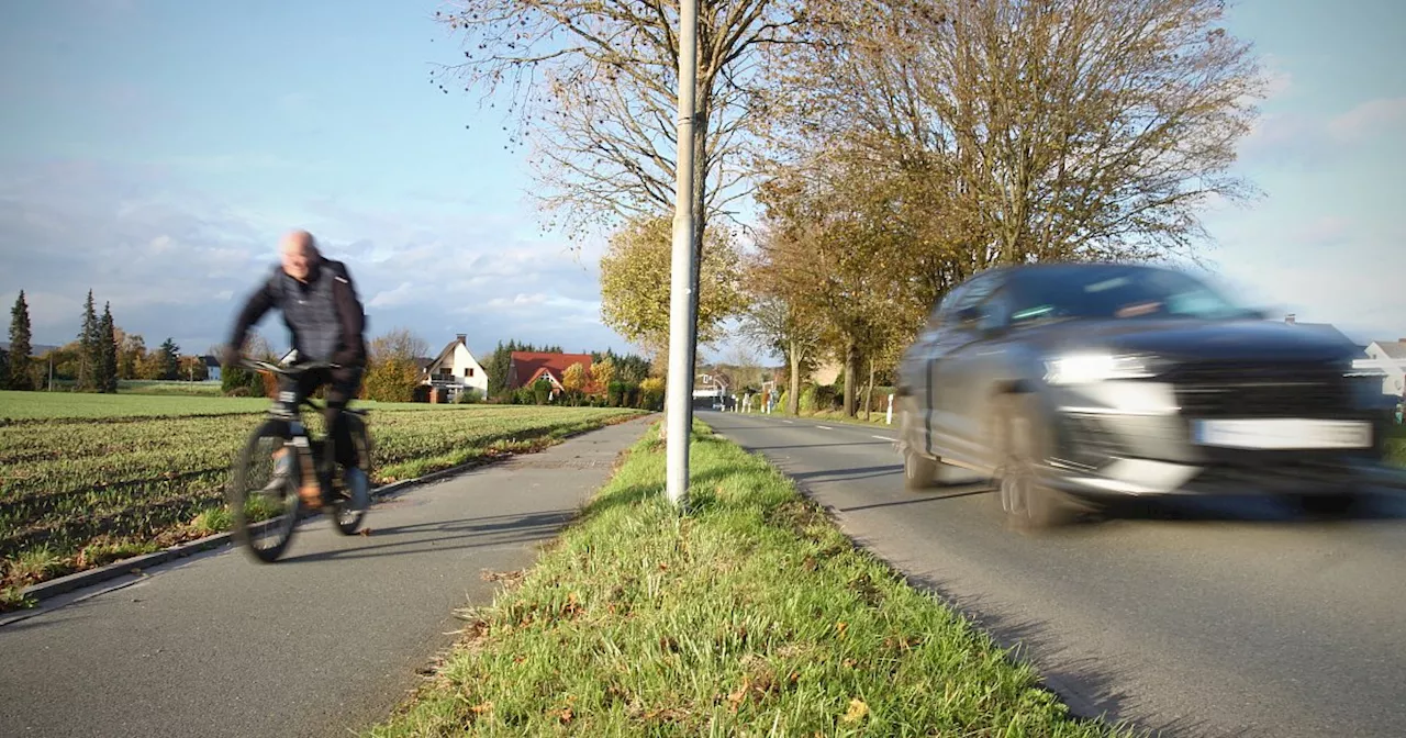 Löhner Radfahrer bekommen mehr Platz an der Bergkirchener Straße