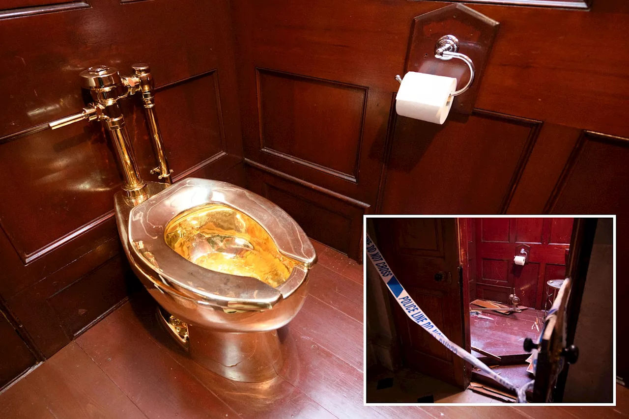 Bandits charged with stealing $5.95M golden toilet from Winston Churchill's birthplace