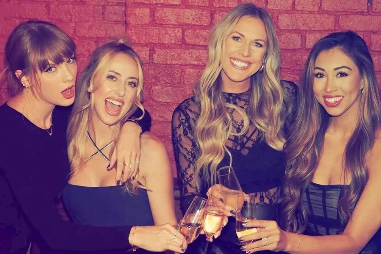 Taylor Swift, Brittany Mahomes toast with champagne in new photos