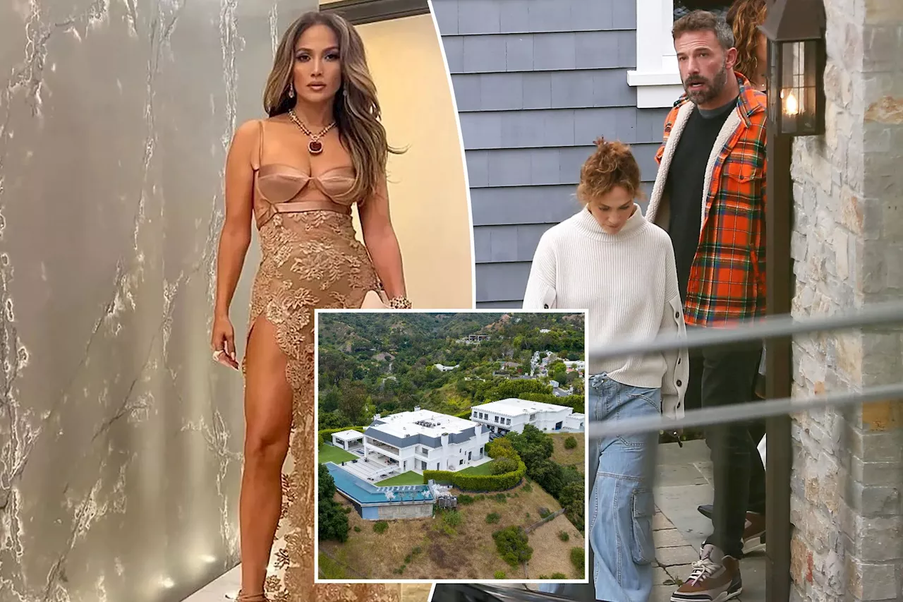 Jennifer Lopez gives rare glimpse inside the $60 million LA mansion she shares with Ben Affleck