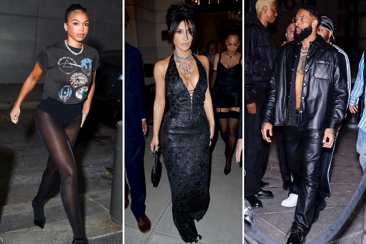 Kim Kardashian, Lori Harvey, more celebrities attend Odell Beckham Jr.'s birthday party in leather and fur