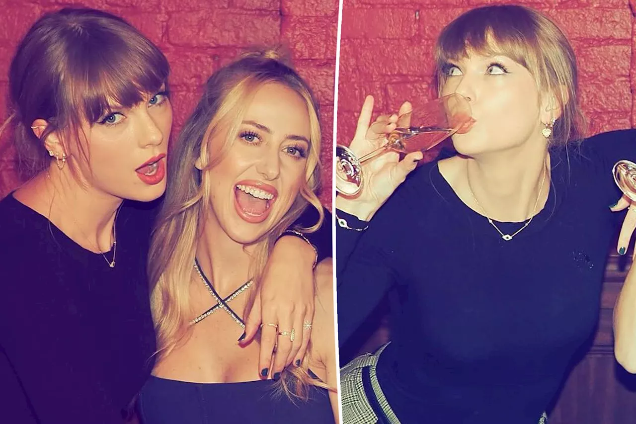 Taylor Swift sips champagne with Brittany Mahomes, fellow Chiefs WAGs on NYC girls' trip