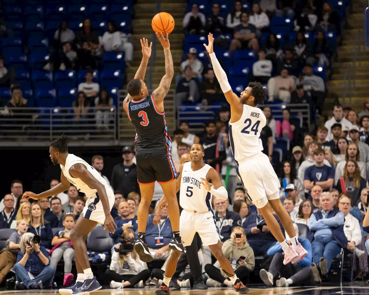 Penn State basketball opens Mike Rhoades era with win over Delaware State: See photos