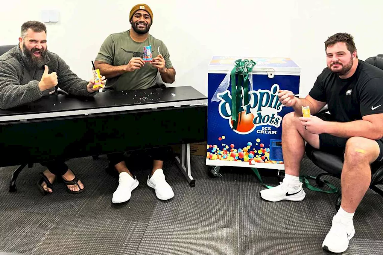 Jason Kelce ‘Secured’ a Freezer of Dippin’ Dots for the Eagles — See His Go-To Flavor