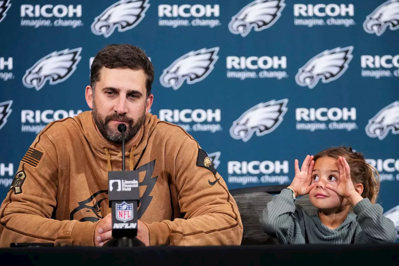 Philadelphia Eagles Coach Has Relatable Dad Moment as Daughter Makes Funny Faces During Press Conference